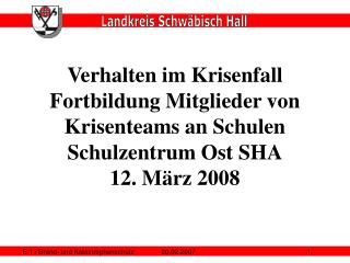 Notfallsituationen an Schulen: Kriminelle Delikte Medizinische und soziale Notfälle