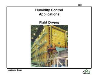 Humidity Control Applications Flakt Dryers