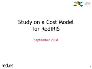 Study on a Cost Model for RedIRIS