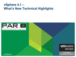 vSphere 4.1 – What’s New Technical Highlights