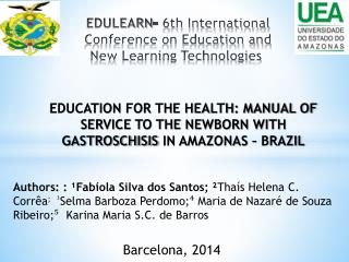 EDULEARN - 6th International Conference on Education and New Learning Technologies 