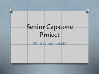 Senior Capstone Project