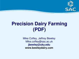 Precision Dairy Farming (PDF)