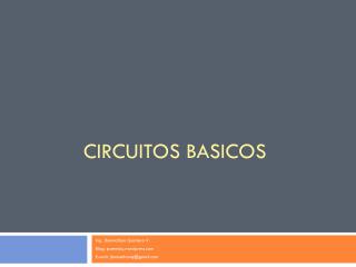 CIRCUITOS BASICOS