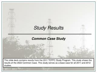 Study Results Common Case Study