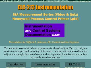 ELC-213 Instrumentation