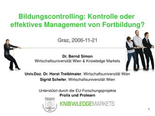 Bildungscontrolling: Kontrolle oder effektives Management von Fortbildung? Graz, 2006-11-21