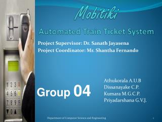 Mobitiki Automated Train Ticket System