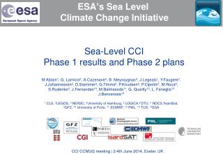 ESA’s Sea Level Climate Change Initiative