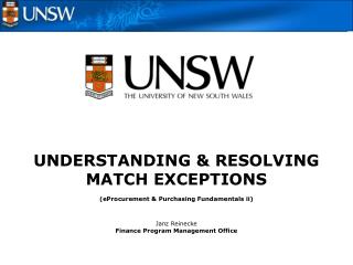 UNDERSTANDING &amp; RESOLVING MATCH EXCEPTIONS ( eProcurement &amp; Purchasing Fundamentals ii)