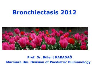 Bronchiectasis 2012 Prof. Dr. Bülent KARADAĞ