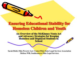 Ensuring Educational Stability for Homeless Children and Youth