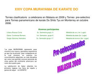 XXIV COPA MURAYAMA DE KARATE DO