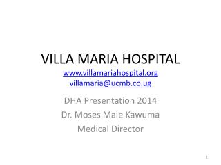 Villa Maria Hospital villamariahospital villamaria@ucmb.co.ug