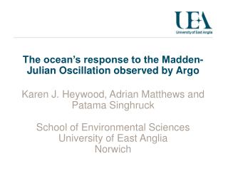 The ocean’s response to the Madden-Julian Oscillation observed by Argo