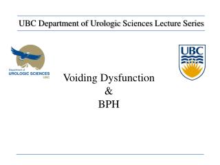 Voiding Dysfunction &amp; BPH