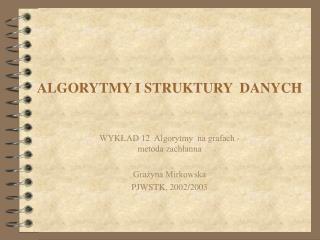 ALGORYTMY I STRUKTURY DANYCH