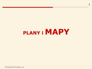 PLANY i MAPY