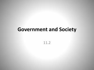 Government and Society