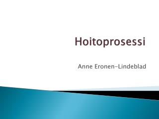 Hoitoprosessi