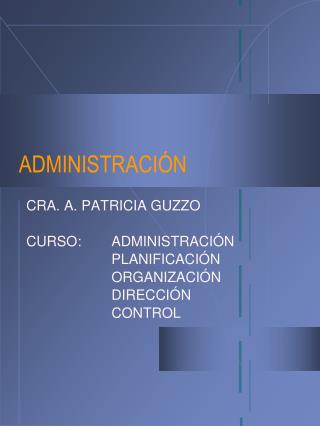 ADMINISTRACIÓN