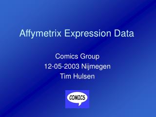Affymetrix Expression Data