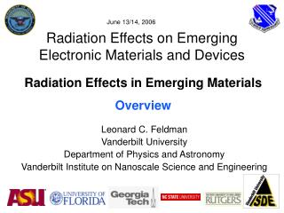 Radiation Effects on Emerging Electronic Materials and Devices