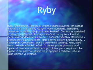 Ryby