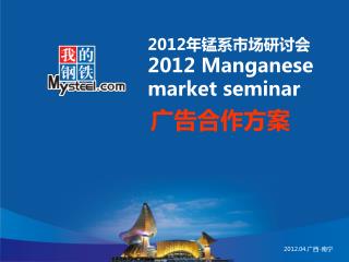 2012 年锰系市场研讨会 2012 Manganese market seminar