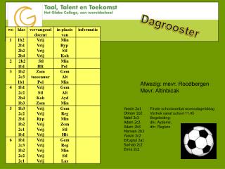 Dagrooster