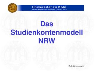 Das Studienkontenmodell NRW