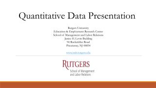 Quantitative Data Presentation