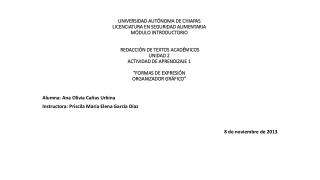 Alumna: Ana Olivia Cañas Urbina Instructora: Priscila María Elena García Díaz