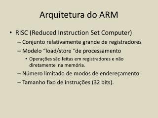 Arquitetura do ARM