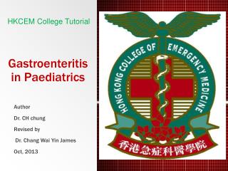 Gastroenteritis in Paediatrics