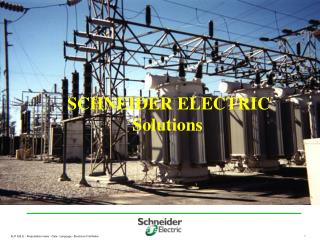 SCHNEIDER ELECTRIC Solutions