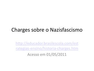 Charges sobre o Nazisfascismo