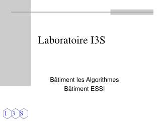 Laboratoire I3S