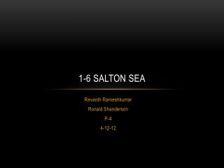 1-6 Salton Sea