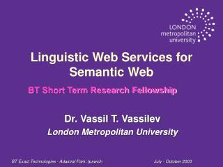 Linguistic Web Services for Semantic Web