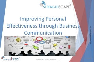 Improving Personal Effectiveness through Business Communication