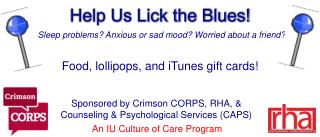 Help Us Lick the Blues!