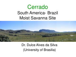 Cerrado South America- Brazil Moist Savanna Site