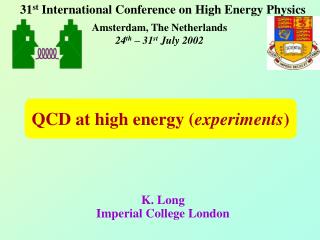 QCD at high energy ( experiments )