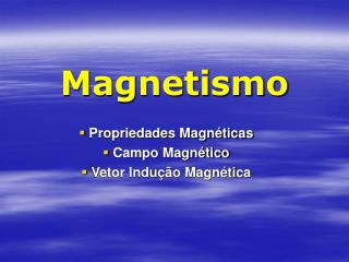 Magnetismo