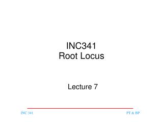 INC341 Root Locus