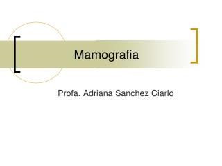 Mamografia