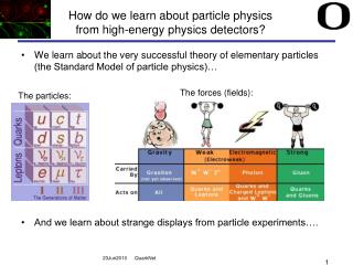 How do we learn about particle physics from high-energy physics detectors?