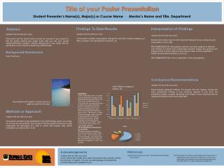 Title of your Poster Presentation