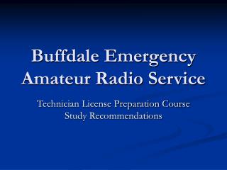 Buffdale Emergency Amateur Radio Service